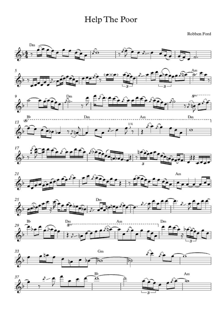 Help The Poor transcription example 1