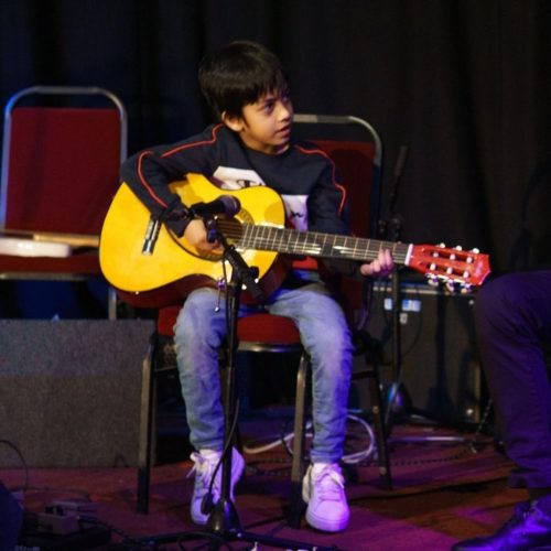 Child student at Bryan Guitar